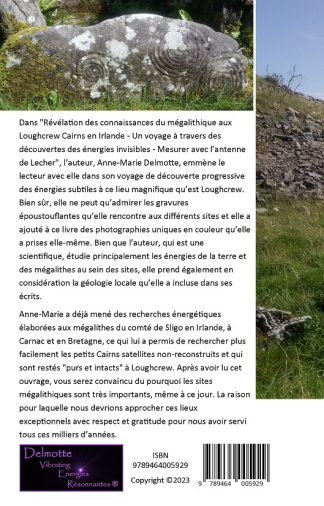 Couverture arrière livre Revelation des connaissances du megalithique mesurer avec antenne lechere