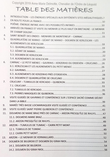 Signe pour le Saint Graal? Energie infinie avec des possiblités infinies! Mesurer avec l'antenne de Lecher à carnaac et en Bretagne en France Table des matières